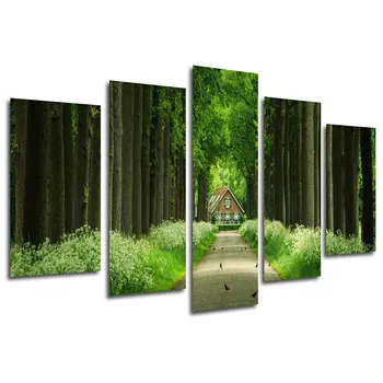 Wood house, Forest Nature, photo print on wood, modern picture decorative 26339
Wood house, Forest Nature, photo print on wood, modern picture decorative 26339