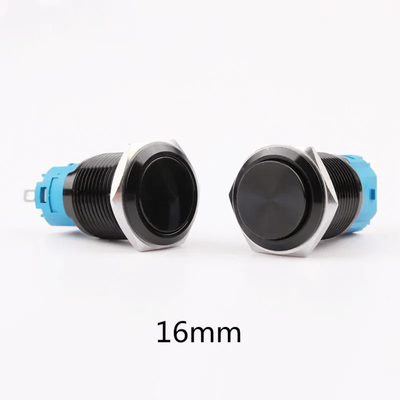 16mm Metal Button Switch Oxidized Black Flat Head High Head Self-locking Self-reset Waterproof Small Button Switch
16mm Metal Button Switch Oxidized Black Flat Head High Head Self-locking Self-reset Waterproof Small Button Switch