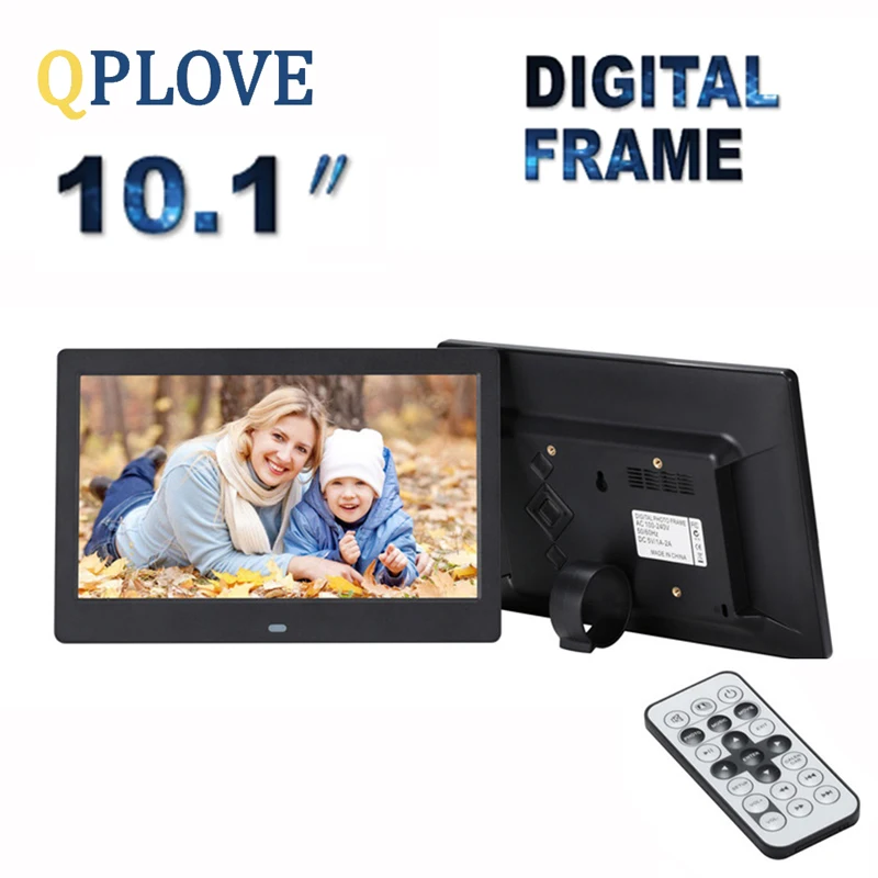 QPLOVE 10 1 дюймов HD цифровая рамка светодиодный экран фото Изображение мульти