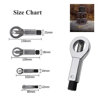 4Pcs/Set Rusty Nut Separator Nut Break Opener Nut Splitter Breaker Steel Nuts Remover Cracker Extractor Set Of Tools
4Pcs/Set Rusty Nut Separator Nut Break Opener Nut Splitter Breaker Steel Nuts Remover Cracker Extractor Set Of Tools