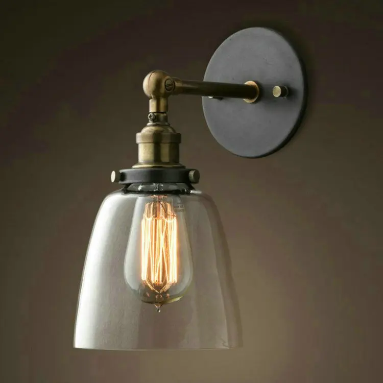 American Country Iron Wall Lamp Industrial Retro Iron Light Glass Ball Bathroom Light Hallway Light AC90-265V Free Shipping 
American Country Iron Wall Lamp Industrial Retro Iron Light Glass Ball Bathroom Light Hallway Light AC90-265V Free Shipping