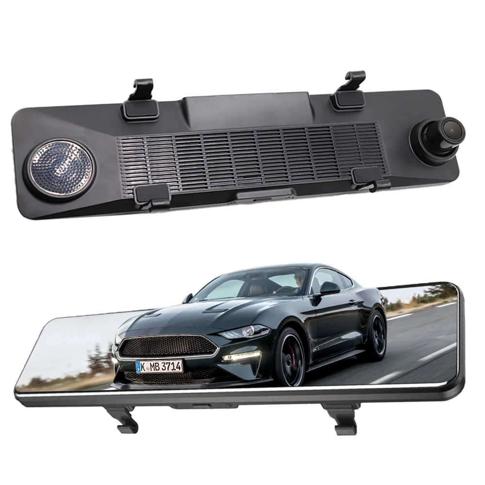 Cámara de grabación con resolución 4K para salpicadero de coche, dispositivo grabador de vídeo Dvr con pantalla de 12 pulgadas, GPS, WiFi, cámara Sony para espejo retrovisor, 3840x2160P, Monitor de aparcamiento 25 Hbfe98f0fa779461d92a96e9ad7aa65d0D