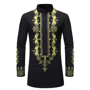 Men Shirts Business Office Ethnic Print Mens Tops Long Sleeve African Clothes Black Rich Dubai Dashiki Casual Shirt Plus Size
Men Shirts Business Office Ethnic Print Mens Tops Long Sleeve African Clothes Black Rich Dubai Dashiki Casual Shirt Plus Size