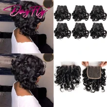 Short Bouncy Curly Bundles With Closure Colored Brazilian Hair Weave Bundles With Closure 4x4 Lace with 1b/30 Highlight Bundles
Short Bouncy Curly Bundles With Closure Colored Brazilian Hair Weave Bundles With Closure 4x4 Lace with 1b/30 Highlight Bundles