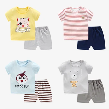 Cotton summer baby children's soft short-sleeved shorts suit T-shirt toddler boys and girls kids cartoon cute clothes 0-6 years
Cotton summer baby children's soft short-sleeved shorts suit T-shirt toddler boys and girls kids cartoon cute clothes 0-6 years