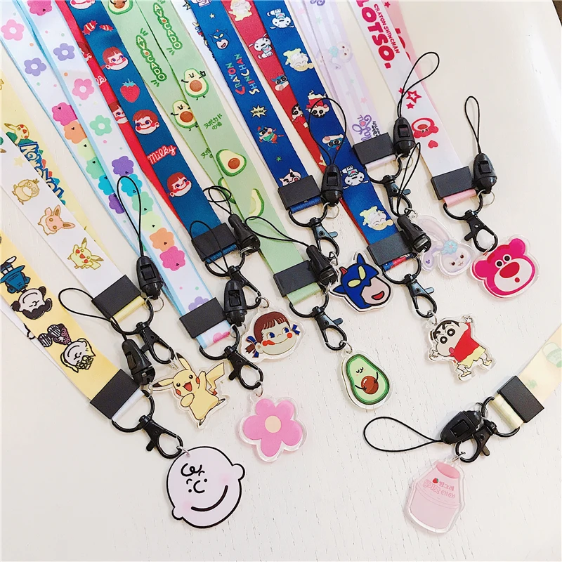 Cute cartoon pattern pendant long lanyard key ID gym with USB badge clip DIY ring hanging neck rope mobile phone lanyard
Cute cartoon pattern pendant long lanyard key ID gym with USB badge clip DIY ring hanging neck rope mobile phone lanyard