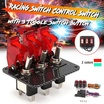 3 In 1 Auto Ignition Control LED Toggle Button Switch Panel for Racing Car Electrical Device
3 In 1 Auto Ignition Control LED Toggle Button Switch Panel for Racing Car Electrical Device