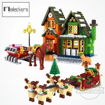 Locking Christmas Train Village Tree House Christmas Figure Santa's Sleigh Model Building Blocks Toys For Children Gifts Locking
Locking Christmas Train Village Tree House Christmas Figure Santa's Sleigh Model Building Blocks Toys For Children Gifts Locking