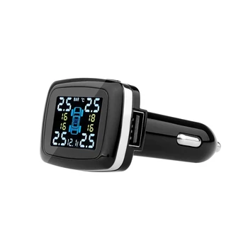 TIOODRE Wireless Smart Car Tire Pressure Alarm Monitor System Pressure Monitor Tire LCD Display 24V TPMS External Sensor Durable