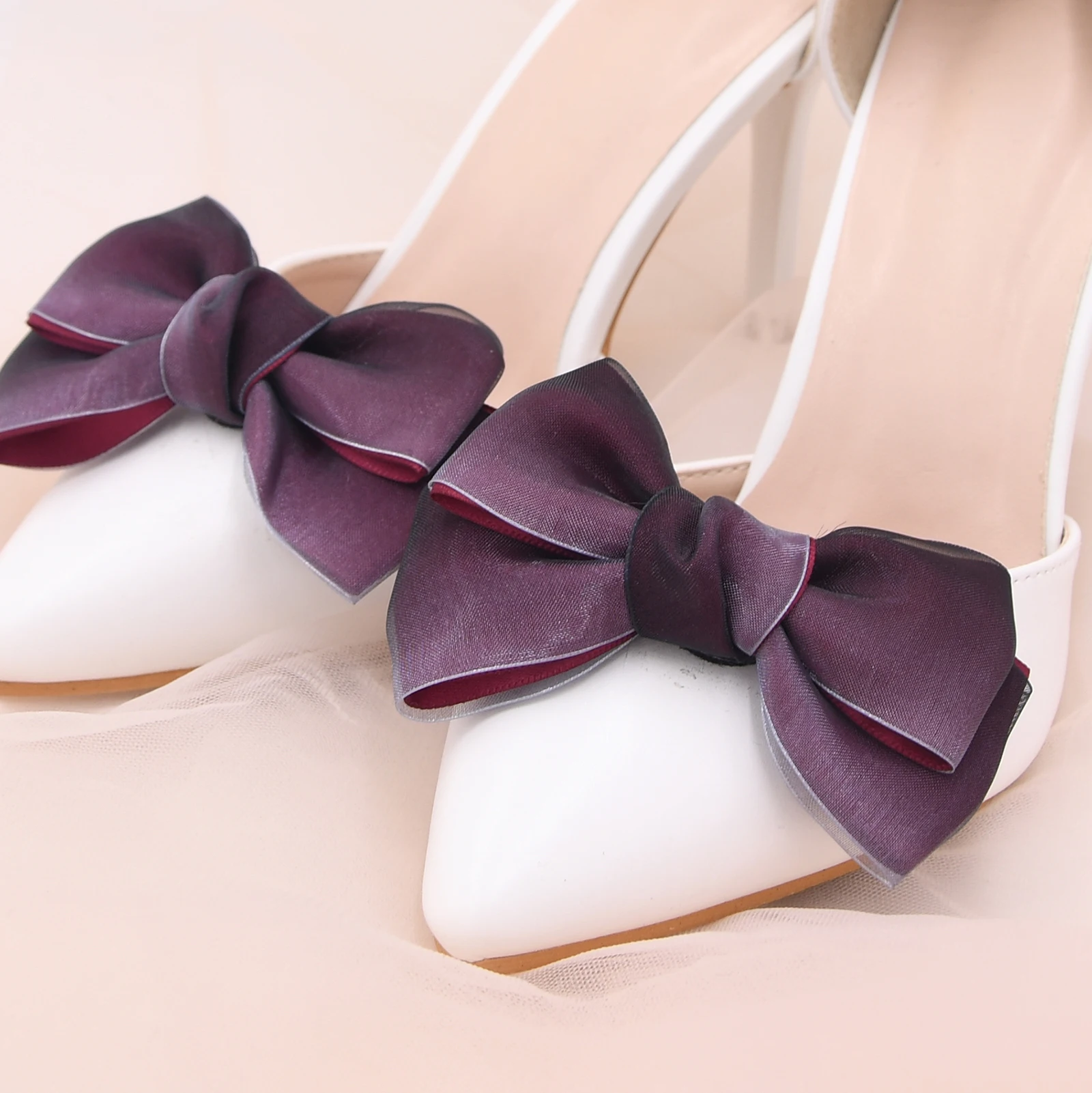 TOPQUEEN AX14 Simple Plain Ribbon Bow Butterfly High Heel Shoe Clips Charms Decoration 1pc
TOPQUEEN AX14 Simple Plain Ribbon Bow Butterfly High Heel Shoe Clips Charms Decoration 1pc
