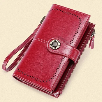 Zipper Hasp Solid RFID Blocking Large Capacity Money Clip Casual Artificial Leather Card Holder Women Wallet Travel Long Purse 
Zipper Hasp Solid RFID Blocking Large Capacity Money Clip Casual Artificial Leather Card Holder Women Wallet Travel Long Purse
