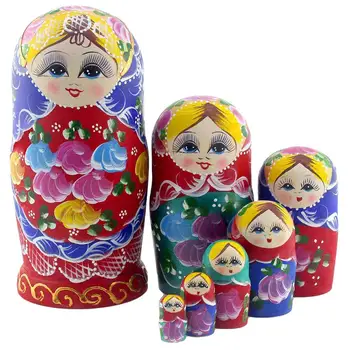 7Pcs Ethnic Russian Nesting Dolls Wooden Large Belly Stackable Matryoshka Nesting Dolls Puzzle Toy Home Decor Art Crafts
7Pcs Ethnic Russian Nesting Dolls Wooden Large Belly Stackable Matryoshka Nesting Dolls Puzzle Toy Home Decor Art Crafts