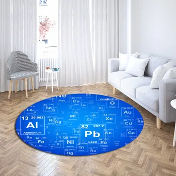 Periodic Table of Chemical Elements Round Carpet Soft Polyester Anti Slip Bath Rugs 3D Printing Entrance Doormats Floor Mats
Periodic Table of Chemical Elements Round Carpet Soft Polyester Anti Slip Bath Rugs 3D Printing Entrance Doormats Floor Mats