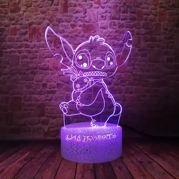 Flashing 3D Illusion LED Sleeping Nightlight Colorful Changing Light Stitch Anime Figure Toys for Kids Christmas gift
Flashing 3D Illusion LED Sleeping Nightlight Colorful Changing Light Stitch Anime Figure Toys for Kids Christmas gift