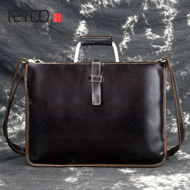 BJYL Crazy horse leather briefcase for man coffee color vintage men genuine leather messenger bag business bags male 
BJYL Crazy horse leather briefcase for man coffee color vintage men genuine leather messenger bag business bags male