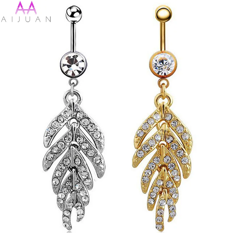 Navel Belly Piercing Ombligo Nombril Button Rings Percing Piercings Ring Pircing De Umbigo Ombelico Pirsing Crystal Leaf Dangle
Navel Belly Piercing Ombligo Nombril Button Rings Percing Piercings Ring Pircing De Umbigo Ombelico Pirsing Crystal Leaf Dangle