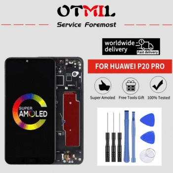 6.1" AMOLED For HUAWEI P20 Pro LCD Display Touch Screen Digitizer with Frame For Huawei P20 Pro CLT-L09 CLT-L29 LCD Replacement
6.1" AMOLED For HUAWEI P20 Pro LCD Display Touch Screen Digitizer with Frame For Huawei P20 Pro CLT-L09 CLT-L29 LCD Replacement