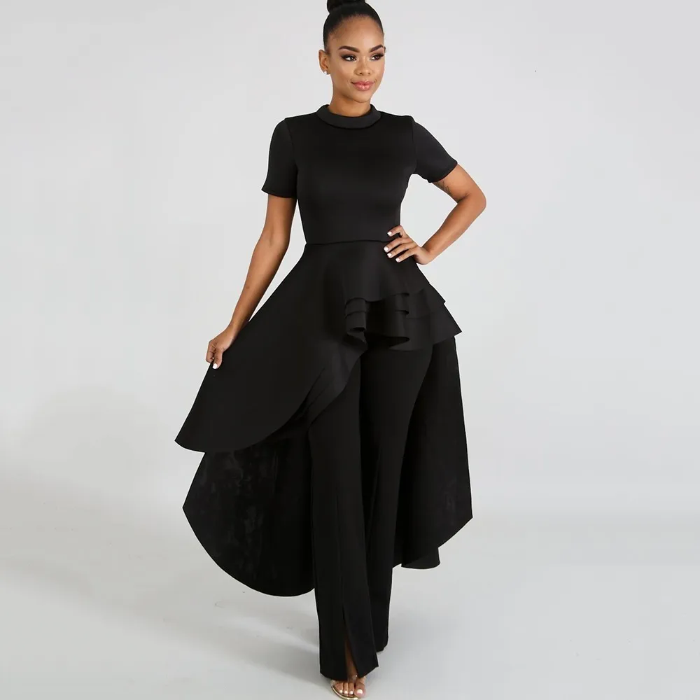 peplum top with long tail