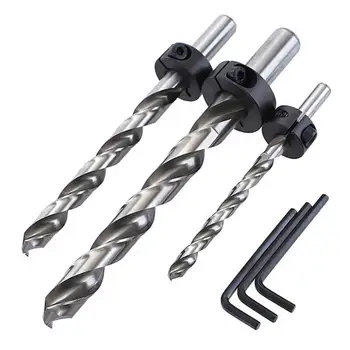 3pcs 1/4 3/8 1/2 High Speed Steel Twist Step Drill Bits Pocket Hole Jig Guide Power Tools Woodworking Inclined Hole Drill
3pcs 1/4 3/8 1/2 High Speed Steel Twist Step Drill Bits Pocket Hole Jig Guide Power Tools Woodworking Inclined Hole Drill
