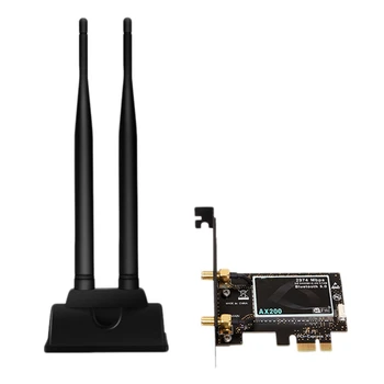 PCI Express Network Card Gigabit for AX200 2.4G/5Ghz Bluetooth5.1 802.11Ac/Ax Wifi Card for Window10 Linux
PCI Express Network Card Gigabit for AX200 2.4G/5Ghz Bluetooth5.1 802.11Ac/Ax Wifi Card for Window10 Linux