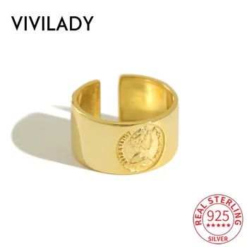 VIVILADY Real 925 Sterling Silver Vintage Round Corcle Open Wide Face Portrait Emboss Women Charm Ring For Female Party Jewelry
VIVILADY Real 925 Sterling Silver Vintage Round Corcle Open Wide Face Portrait Emboss Women Charm Ring For Female Party Jewelry