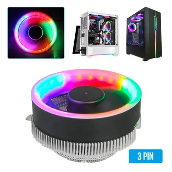 Coolmoon CPU Cooling Fan RGB LED Cooler Radiator For Computer PC Case 3Pin CPU Cooler Heatsink For Intel 775/1156/1155/1151/1150
Coolmoon CPU Cooling Fan RGB LED Cooler Radiator For Computer PC Case 3Pin CPU Cooler Heatsink For Intel 775/1156/1155/1151/1150