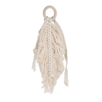 Macrame Wall Hanging Boho Decor Fringed Leaf Tassel Tapestry Cotton Rope Wall Headboard Home Decoration 
Macrame Wall Hanging Boho Decor Fringed Leaf Tassel Tapestry Cotton Rope Wall Headboard Home Decoration