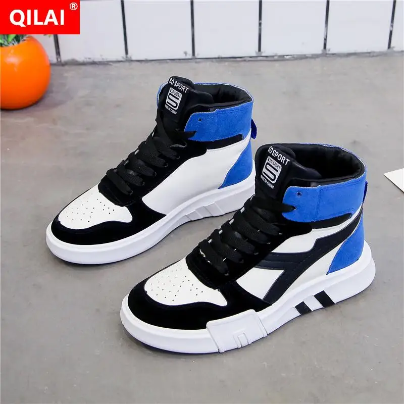2019 fashion wild high-top women's shoes contrast color stitching sneakers women's outdoor walking shoes
2019 fashion wild high-top women's shoes contrast color stitching sneakers women's outdoor walking shoes
