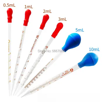 10pcs/lot Glass Graduated Pipette Dropper Vol. 0.5ml/1ml/2ml/3ml/5ml/10mlTransfer Pipette with Rubber head
10pcs/lot Glass Graduated Pipette Dropper Vol. 0.5ml/1ml/2ml/3ml/5ml/10mlTransfer Pipette with Rubber head