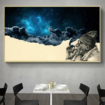 HDARTISAN Wall Art Canvas Painting Figure Cloud Picture Cigarette Imagination For Living Room Home Decor No Frame
HDARTISAN Wall Art Canvas Painting Figure Cloud Picture Cigarette Imagination For Living Room Home Decor No Frame