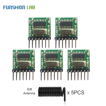 FUNSHION 5pcs Universal Wireless RF Transmitter 1527 Encoding Module 433.92Mhz Mini Remote Control PCBA For Arduino gift antenna
FUNSHION 5pcs Universal Wireless RF Transmitter 1527 Encoding Module 433.92Mhz Mini Remote Control PCBA For Arduino gift antenna
