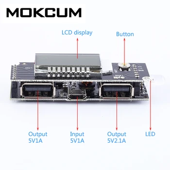 Lithium Battery Charging Board 5V2A LCD Display Dual USB Output Charger Module DIY Charger 
Lithium Battery Charging Board 5V2A LCD Display Dual USB Output Charger Module DIY Charger