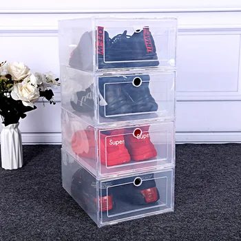 3/6pcs Pp Transparent Thickened Shoe Boxes Dustproof Drawer Type Storage Organizers Clamshell Boots Bins Stackable Shoe Cabinet
3/6pcs Pp Transparent Thickened Shoe Boxes Dustproof Drawer Type Storage Organizers Clamshell Boots Bins Stackable Shoe Cabinet