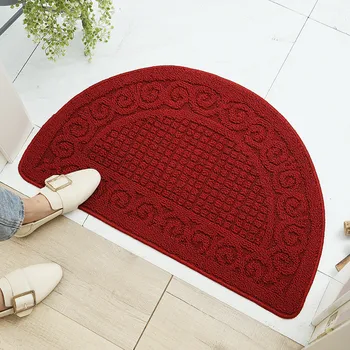 Semicircle Indoor Doormat Scraping Door Mats Outdoor Washable Hallway Kitchen Mat Floor Anti-slip Dirt Trapper Entrance Rug Pad 
Semicircle Indoor Doormat Scraping Door Mats Outdoor Washable Hallway Kitchen Mat Floor Anti-slip Dirt Trapper Entrance Rug Pad
