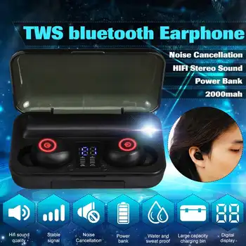 NEW F9-3 2000mAh Power Bank bluetooth 5.0 TWS Earphones Led Digital Display Wireless Stereo Sport Waterproof Earbuds
NEW F9-3 2000mAh Power Bank bluetooth 5.0 TWS Earphones Led Digital Display Wireless Stereo Sport Waterproof Earbuds