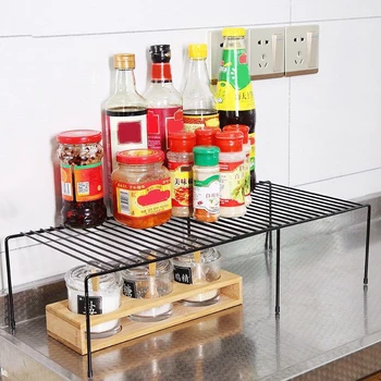 Cabinet Shelf Organizers Stackable Expandable Set of 2 Metal Kitchen Counter Metal Shelves P7Ding
Cabinet Shelf Organizers Stackable Expandable Set of 2 Metal Kitchen Counter Metal Shelves P7Ding