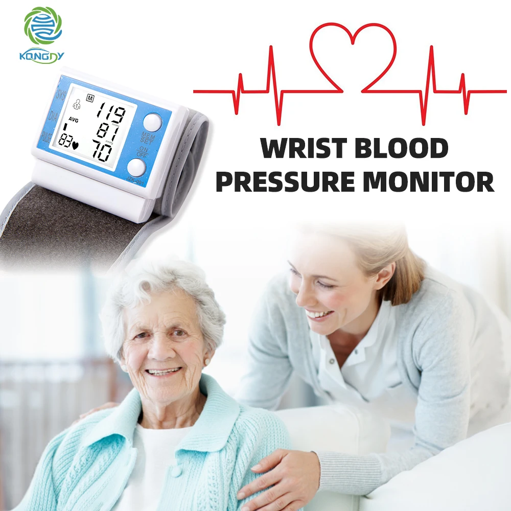 KONGDY Wrist Blood Pressure Monitor LCD Display Household Blood Pressure Automatic Digital Heart Beat Rate Pulse Meter Measure
KONGDY Wrist Blood Pressure Monitor LCD Display Household Blood Pressure Automatic Digital Heart Beat Rate Pulse Meter Measure