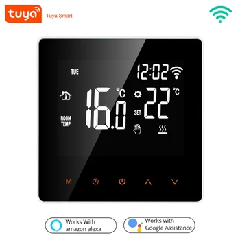 3A/16A WiFi Smart Thermostat for Electric Floor Heating Water/Gas Boiler Temperature Remote Controller LCD Display Touch Screen
3A/16A WiFi Smart Thermostat for Electric Floor Heating Water/Gas Boiler Temperature Remote Controller LCD Display Touch Screen