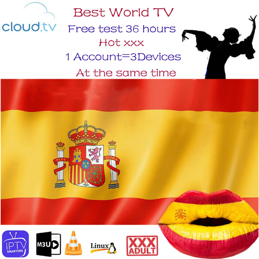 Global support 3 devices for Adult Smart TV Android Box Pc m3u Europe Spanish Poland
Global support 3 devices for Adult Smart TV Android Box Pc m3u Europe Spanish Poland