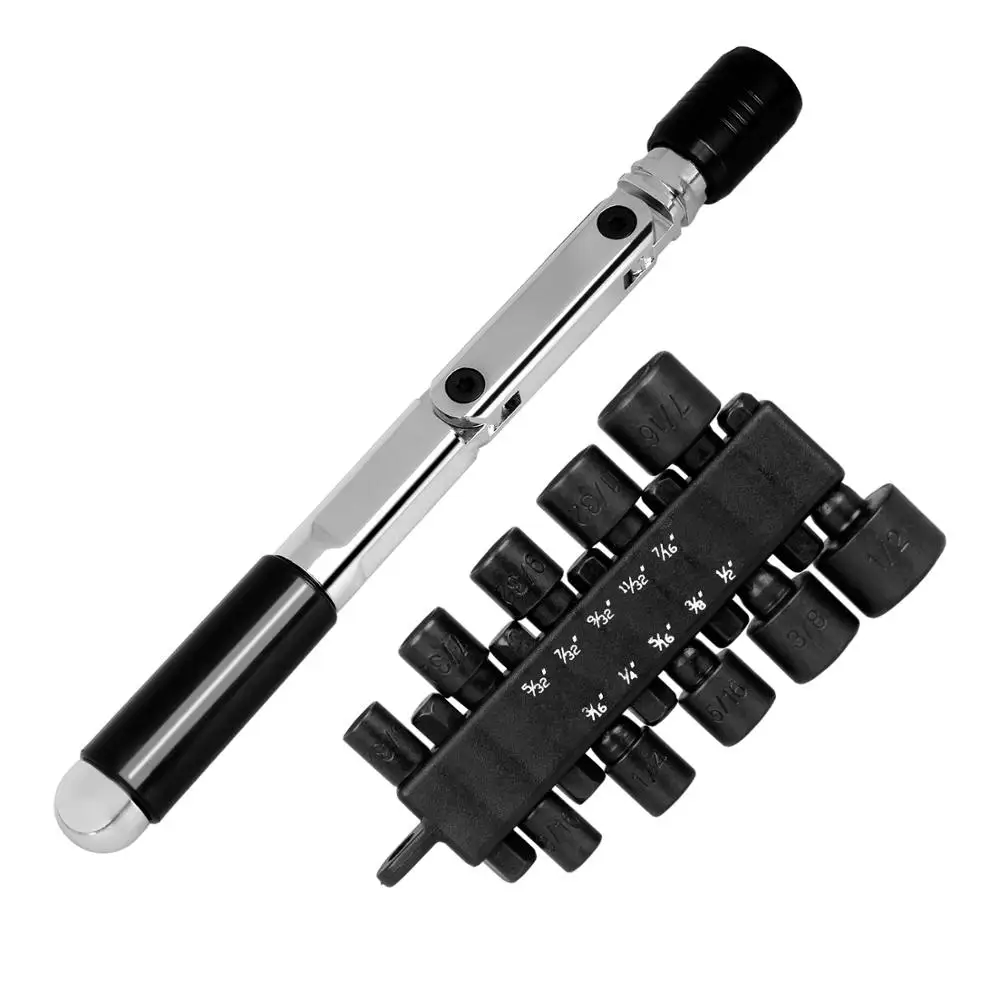 10pcs Hexagon Nut Driver Socket Bits Screwdriver Wrench Set with 1pc 1/4" Quick Change Screwdriver Bit Holder Handle Repair Tool
10pcs Hexagon Nut Driver Socket Bits Screwdriver Wrench Set with 1pc 1/4" Quick Change Screwdriver Bit Holder Handle Repair Tool