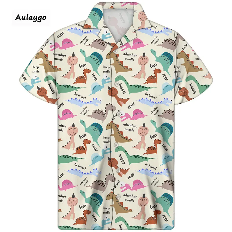Cuban Shirt For Men 2020 Dinosaur Pattern Summer Short SleevesTurn-down Collar Retro Hip Hop Shirt Male Top Koszula Meska
Cuban Shirt For Men 2020 Dinosaur Pattern Summer Short SleevesTurn-down Collar Retro Hip Hop Shirt Male Top Koszula Meska