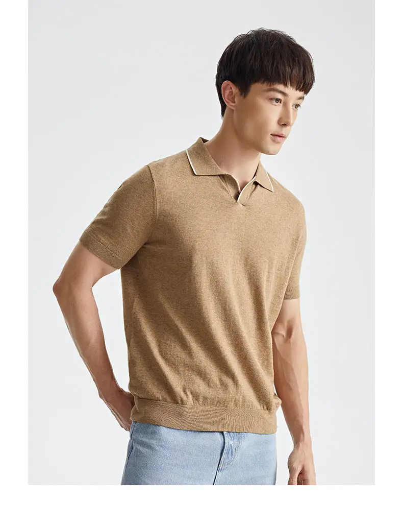 MuLS Brand Male Polo Shirt Men Quality Combed Cotton Summer Solid Knit Sweater Polo Male Pullover Trun-down Collar Plus Size 4XL 02