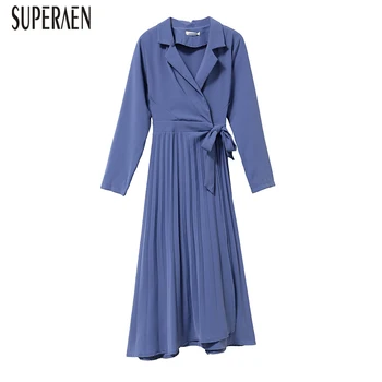 SuperAen Fashion Dress Women Spring and Autumn 2020 New Solid Color Temperament Ladies Dress Long Sleeve Pleated Dress 
SuperAen Fashion Dress Women Spring and Autumn 2020 New Solid Color Temperament Ladies Dress Long Sleeve Pleated Dress