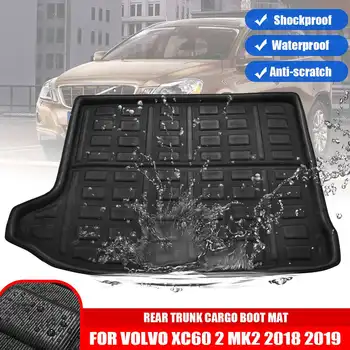 

PE Car Rear Boot Trunk Cargo Dent Floor Protector Mat Tray for Volvo XC60 2 MK2 2018 2019 2020+ Floor Carpet Luggage Tray