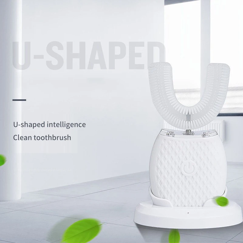 360 Degrees Portable Intelligent Automatic Sonic Electric Toothbrush 4 Modes U Type Tooth Brush USB Charging Tooth Whitening
360 Degrees Portable Intelligent Automatic Sonic Electric Toothbrush 4 Modes U Type Tooth Brush USB Charging Tooth Whitening