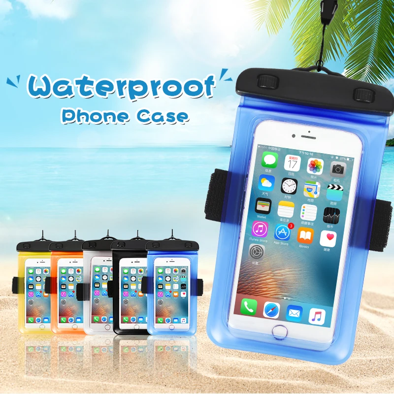 Waterproof Swimming Bag Cell Phone Under Water Armbands Beach Pouch Case Diving Camping Sports Dry Bag Free Hands Cover Lanyard
Waterproof Swimming Bag Cell Phone Under Water Armbands Beach Pouch Case Diving Camping Sports Dry Bag Free Hands Cover Lanyard