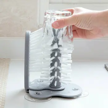 Home Kitchen Glass Cups Cleaner New Creative Washing Dish 2 In 1 Brush Suction Cup Stand Glassware Milk Bottle Cleaning Brush
Home Kitchen Glass Cups Cleaner New Creative Washing Dish 2 In 1 Brush Suction Cup Stand Glassware Milk Bottle Cleaning Brush