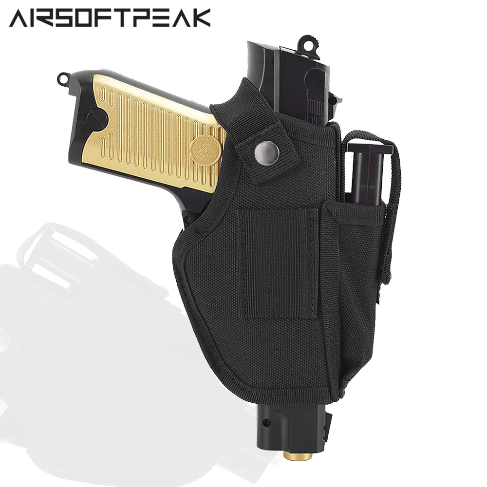 Concealed Carry Holster Universal Left / Right Hand IWB OWB Waistband Gun Holster with Magazine Slot and 2 Straps Gun Accessory
Concealed Carry Holster Universal Left / Right Hand IWB OWB Waistband Gun Holster with Magazine Slot and 2 Straps Gun Accessory