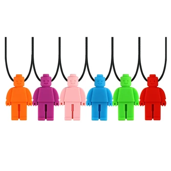 1PCS Creative Silicone Robot Shaped Baby Teether For Autistic Kids Necklace Silicone Rubber Teeth Sensory Chewing Toys Pendants
1PCS Creative Silicone Robot Shaped Baby Teether For Autistic Kids Necklace Silicone Rubber Teeth Sensory Chewing Toys Pendants