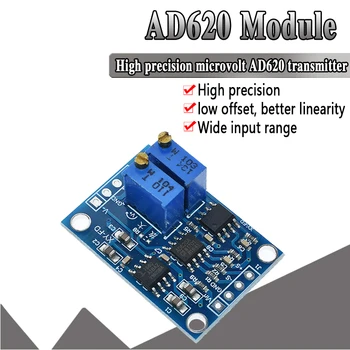 official AD620 Signal Amplifier Adjustable AD620 transmitter Millivolt amplifier/small signal meter amplifier
official AD620 Signal Amplifier Adjustable AD620 transmitter Millivolt amplifier/small signal meter amplifier